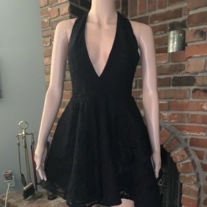 Black Bebe lace cocktail dress. Worn once